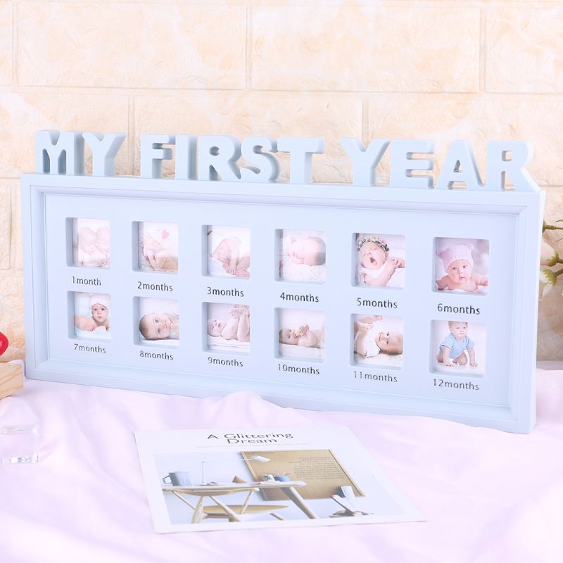 My First Year Photo Frame Monthly Milestone